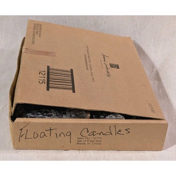 NOS Floating Candles Flowers Home Interiors Pansies Set Of 6 Garden Party Vtg - Picture 6 of 16